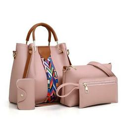 And Handbags Pu Leather Striped Shoulder Bags For Women 2018