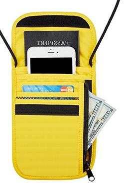 Travelambo Neck Wallet and Passport Holder Travel Wallet wit