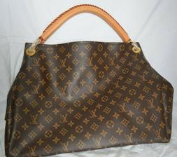 Louis Vuitton Artsy MM M40249 Monogram Canvas Handbag - Brow