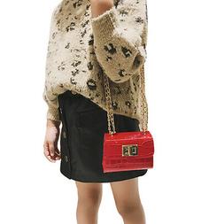 Baby Kid Girls PU Leather Shoulder Bag Messenger Handbag Cro