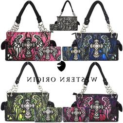 Country Handbags Women Shoulder Bags Wallet Set