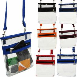 2 Pocket Clear Crossbody Shoulder Bag Stadium Approved NFL T