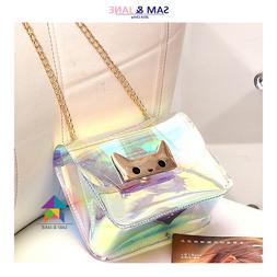 Clear Girl Shoulder Bag Women Coin Purse Small Kid Mini Wall