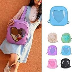 Clear Transparent School Bags Backpacks Teen Girls Kids Purs