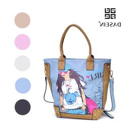 Clearance Women Handbag Girl Faux Leather Tote Shoulder Day 