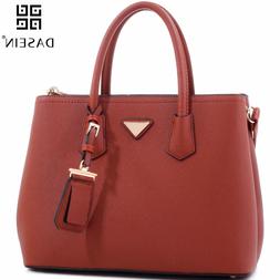 Clearance Dasein Women Handbags Faux Leather Satchel Tote Sh