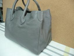 Mark and Graham Elisabetta Slouch Handbag Bag Gray NWOT Purs