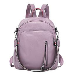 ALTOSY Fashion Genuine Leather Backpack Purse for Women Shou
