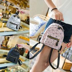 Girl Bag PU Leather Backpack Mini Travel School Backpack Pur