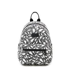 Fvstar Grey Canvas Girls Backpack Purse Teens Mini Casual Tr
