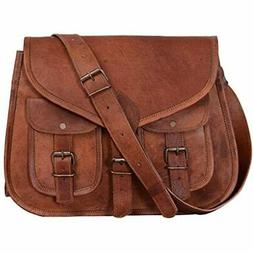 KPL 14 Inch Leather Purse Women Shoulder Bag Crossbody Satch