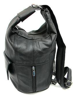Large Special Design Genuine Leather Two in One Backpack Sli