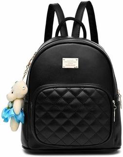 BAG WIZARD Leather Backpack Purse Satchel School Bags Casual