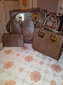 And Wallet Set Brand New No Tags. Hand Bag Clutch Purse.
