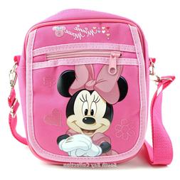 Disney Minnie Mouse Kids Crossbody Side Shoulder Bag Purse f