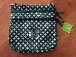 NCAA Hawaii Rainbow Warriors Green Triple Zip Hipster Purse 