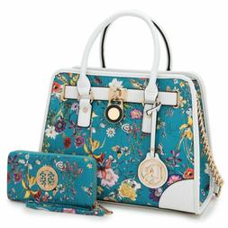 Dasein Women Fashion Handbag Top Handles Satchel Tote Purse 