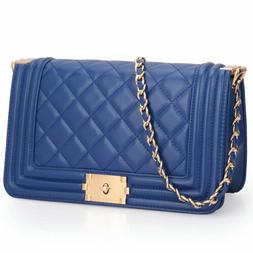 Dasein Women Handbag Faux Leather Crossbody Bag Purse Intert