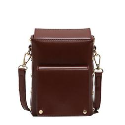 Retro Classic Solid Rivet Woman Shoulder Bag Handbag Hipster