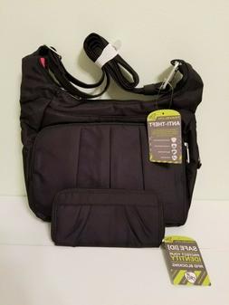 Travelon RFID ANTI THEFT HOBO CROSSBODY BAG TRAVEL SHOULDER 