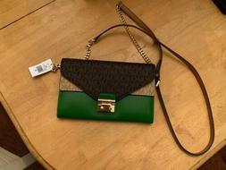 Michael Kors Sloan Logo and Leather Chain Woman's  Cross Bod