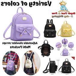 Small Cute Backpack Purse For Women Girls PU Leather Mini Tr