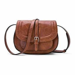 Small Purse Vintage Satchel for Women PU Leather Cover Hasp 