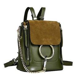 Women Fashion Genuine Leather Backpack Rucksack Handbag Cros