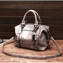 Women Handbag Leather Briefcase Shoulder Bag Tote Purse Woma