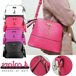 Women Ladies Leather Handbag Shoulder Bag Crossbody Tote Mes