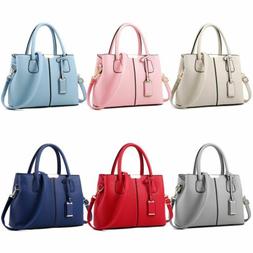 Women Leather Handbag Ladies Tote Shoulder Purse Satchel Mes