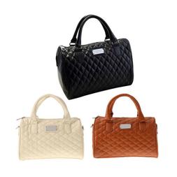 Women Large PU Leather Handbag Shoulder Bag Tote Messenger S