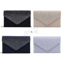 Women's Ladies Handbag For Evening Party Satin Envelope Clut