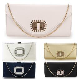 LeahWard Women's Satin Clutch Bag For Wedding Evening Purse 