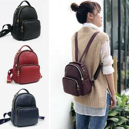 Women's Small Mini Genuine Leather Backpack Rucksack Daypack