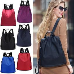 Women's Waterproof Nylon Backpack Rucksack Travel Casual Pur