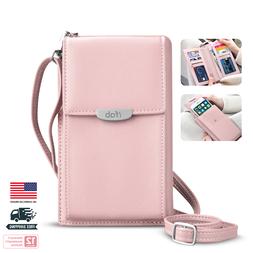 Women Small Crossbody Bag, ifab Cell Phone Purse Wallet w/Cr