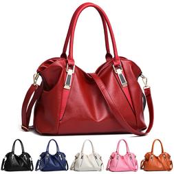 Women Soft Leather Shoulder Handbag Crossbody Bag Hobo Tote 