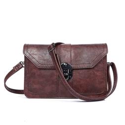 Womens Leather Small Crossbody Bags Cell Phone Wallet Purse 